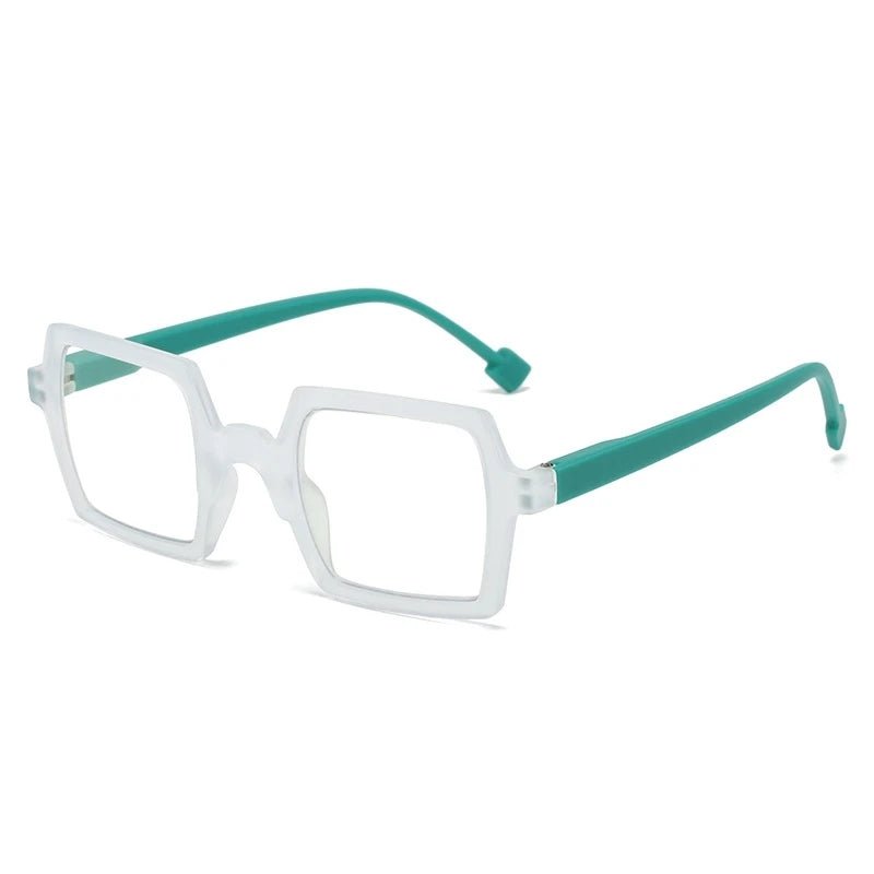 Square Glasses Frames - Unisex Retro Acetate Eyewear for Women & Men - HalleBeauty
